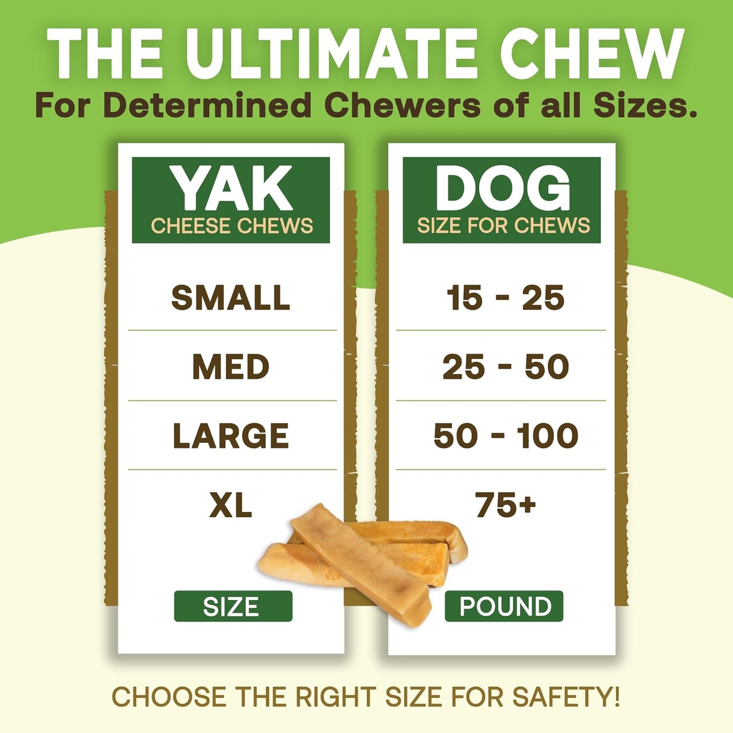 Ecokind Himalayan Yak Cheese Dog Chew | Great for Dogs, Treat for Dogs, Keeps Dog Busy & Enjoying, Indoors & Outdoor Use (8 Small Sticks)