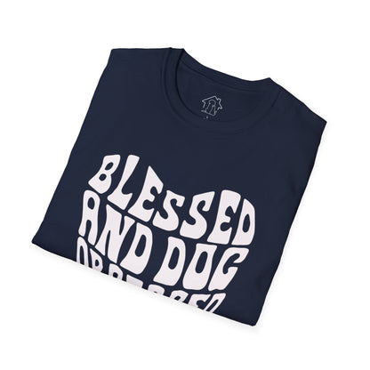 Blessed and Dog Obsessed Unisex Softstyle T-Shirt - Perfect Gift for Dog Lovers