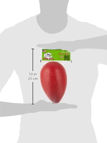 Jolly Egg Dog Toy, 8 Inches/Medium, Red (JE08 RD)