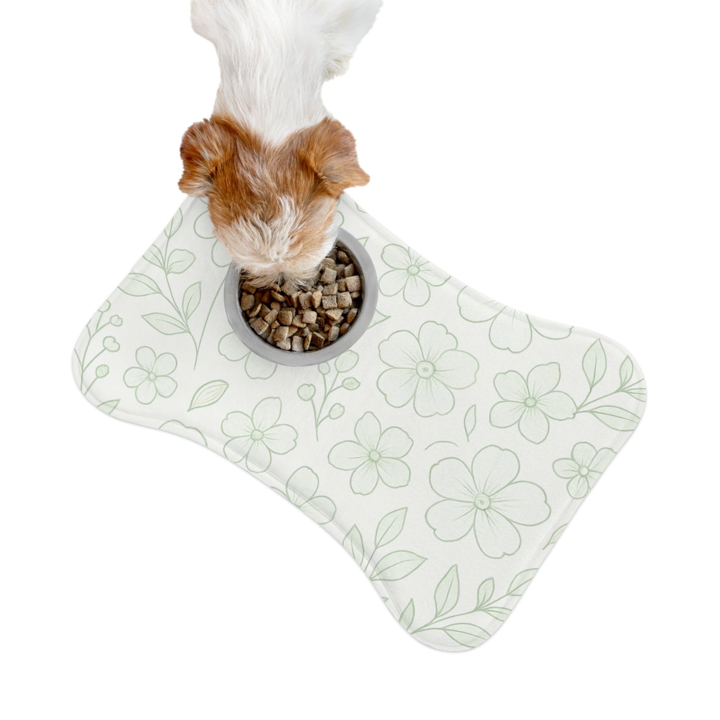 Floral Pet Feeding Mat - Stylish and Functional Dog & Cat Mat