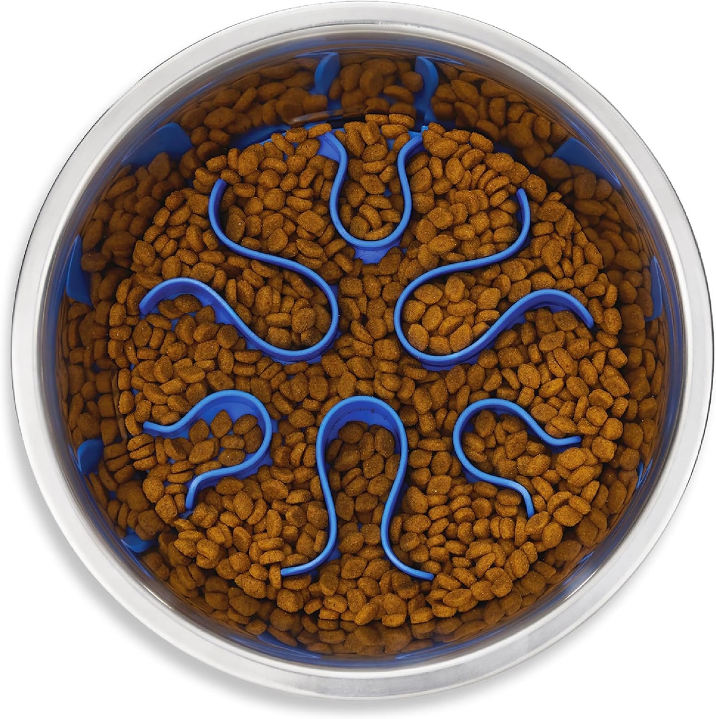 Fun Feeder Slo Bowl, Slow Feeder Dog Bowl, Medium/Mini, Turquoise