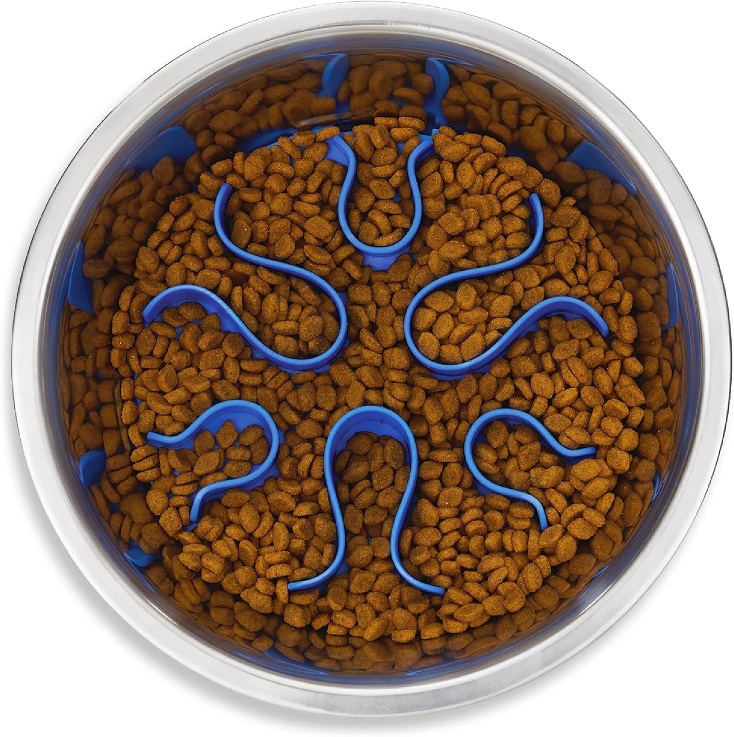 Fun Feeder Slo Bowl, Slow Feeder Dog Bowl, Medium/Mini, Turquoise