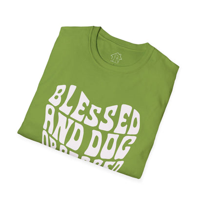 Blessed and Dog Obsessed Unisex Softstyle T-Shirt - Perfect Gift for Dog Lovers