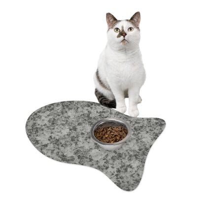 Stylish Pet Feeding Mat - Modern Gray Design for Dogs and Cats