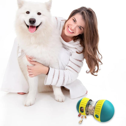 Dog Treat Dispenser, Adjustable Interactive Dog Enrichment Toys, Dog Food Puzzle Balls for Bored Puppies