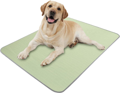Summer Dog Cooling Mat Washable Ice Silk Self Cool Pad for Small Medium Large Dogs and Cats, Pet Sleeping Pad for Crate, Bed, Indoor & Outdoor Floor, Car Seats