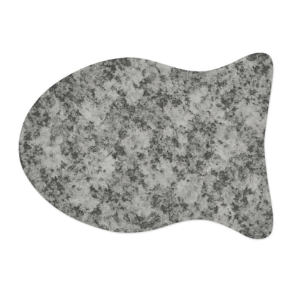 Stylish Pet Feeding Mat - Modern Gray Design for Dogs and Cats