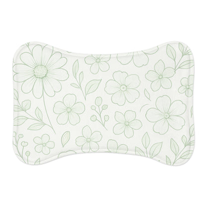 Floral Pet Feeding Mat - Stylish and Functional Dog & Cat Mat