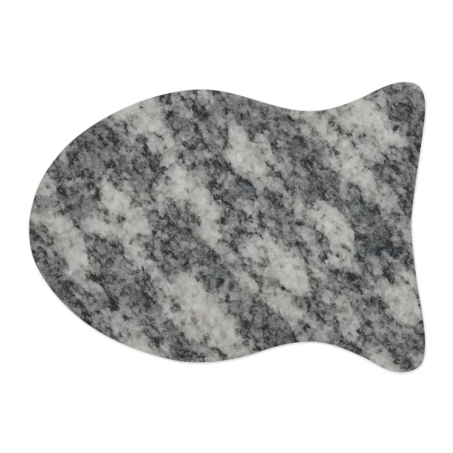 Stylish Grey Marble Pet Feeding Mat - Elegant Dog Dish Mat