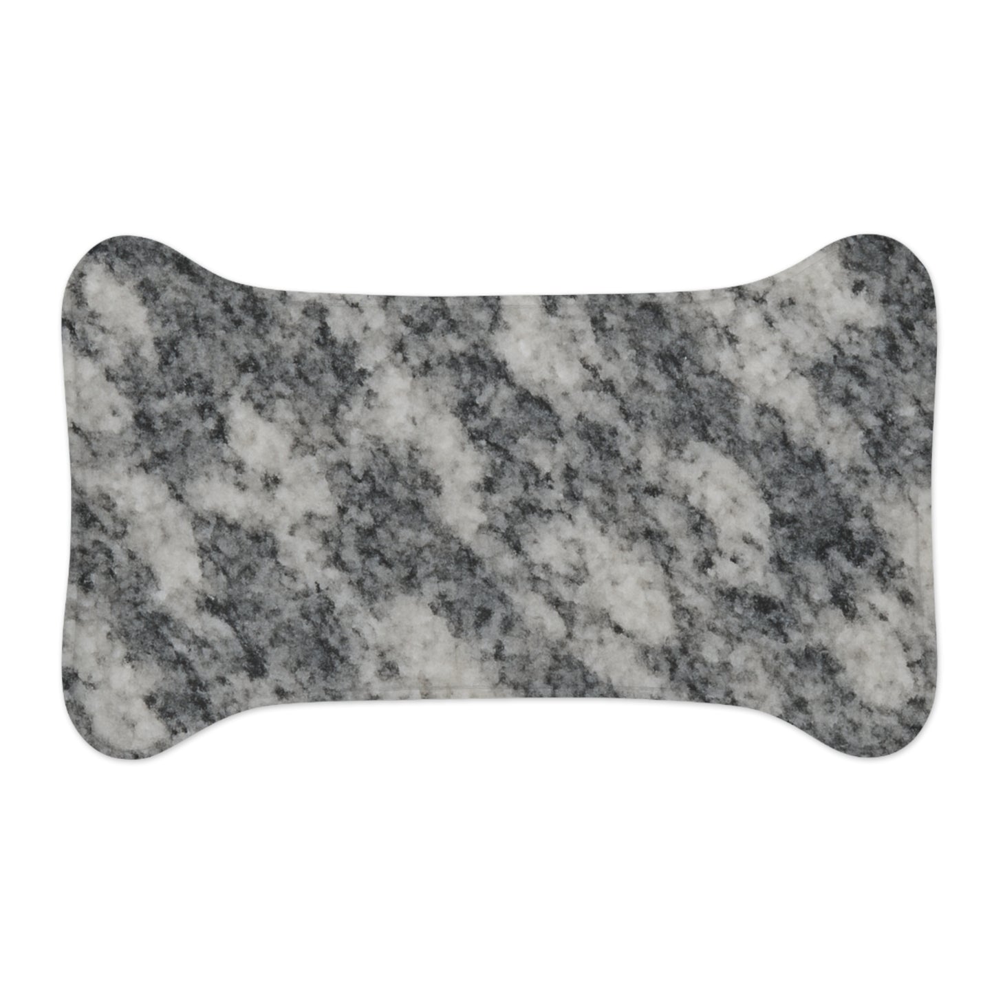 Stylish Grey Marble Pet Feeding Mat - Elegant Dog Dish Mat