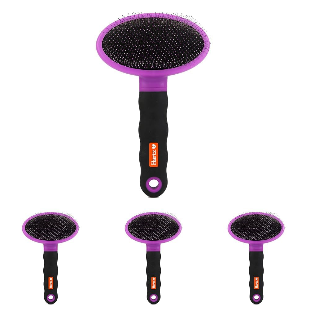 , Groomer'S Best Small Slicker Brush for Cats and Small Dogs, Black/Violet, 1 Count