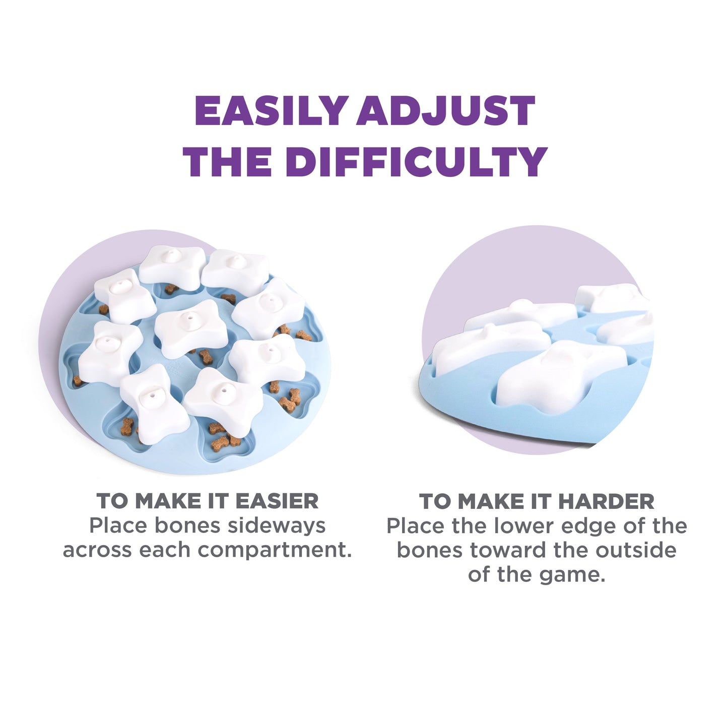 Nina Ottosson Puppy Smart Treat Puzzle Enrichment Toy, Level 1 Beginner, Blue