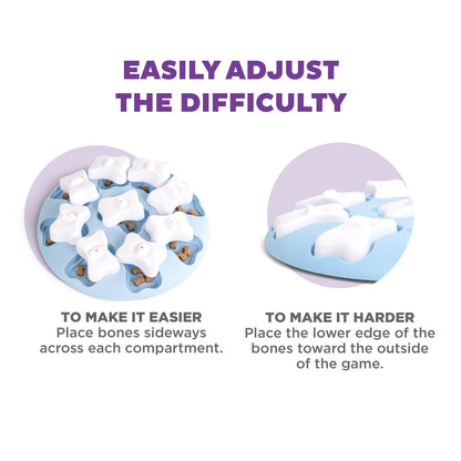 Nina Ottosson Puppy Smart Treat Puzzle Enrichment Toy, Level 1 Beginner, Blue