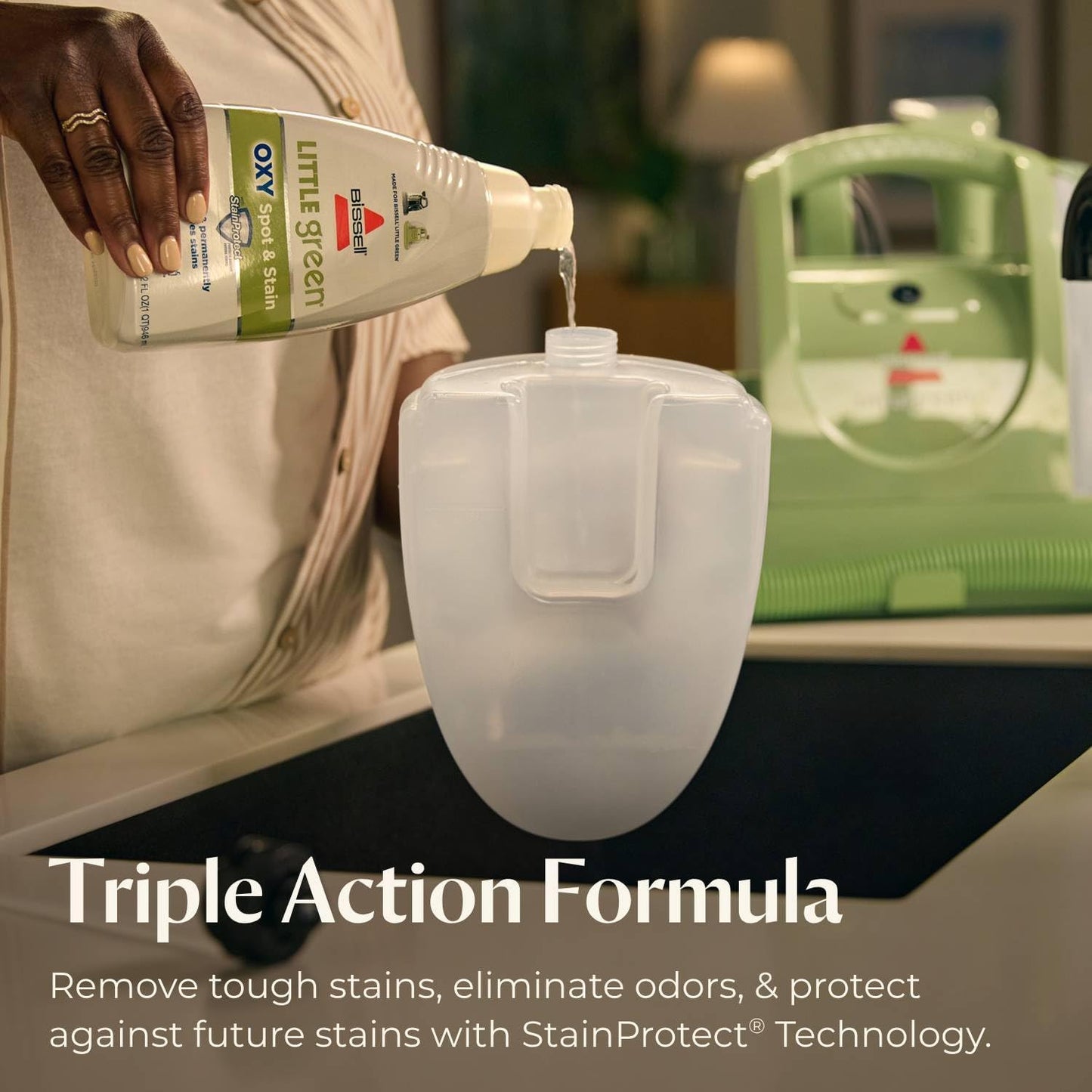 Little Green Multi-Purpose Portable Carpet and Upholstery Cleaner, Car and Auto Detailer, with Exclusive Specialty Tools, Green, 1400B