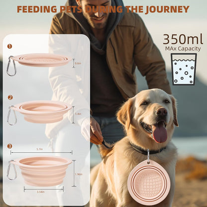 Premium Silicone Slow Feeder Dog Bowl & Lick Pad Set with Suction Cups – Includes Spatula & Training Clicker, Reduces Boredom & Anxiety, Ideal for Medium to Small Dogs & Cats -