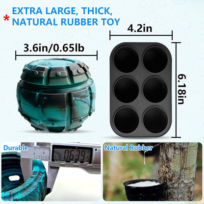 Dog Toy, Frozen Treat Toy, Treat Dispensing Dog Toy, Puppy Small Medium Chew Toy, Freezable Fillable Rubber Dog Toys, I Reduces Anxiety I Dog Treat Dispenser I Interactive Dog Puzzle Toy