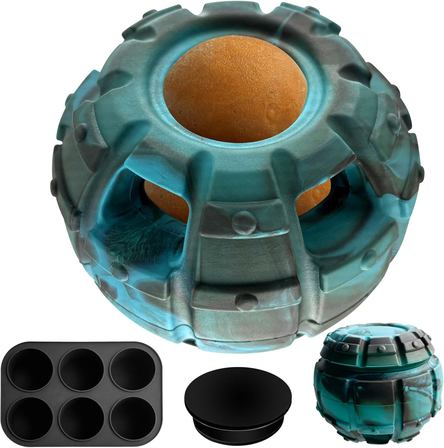 Dog Toy, Frozen Treat Toy, Treat Dispensing Dog Toy, Puppy Small Medium Chew Toy, Freezable Fillable Rubber Dog Toys, I Reduces Anxiety I Dog Treat Dispenser I Interactive Dog Puzzle Toy