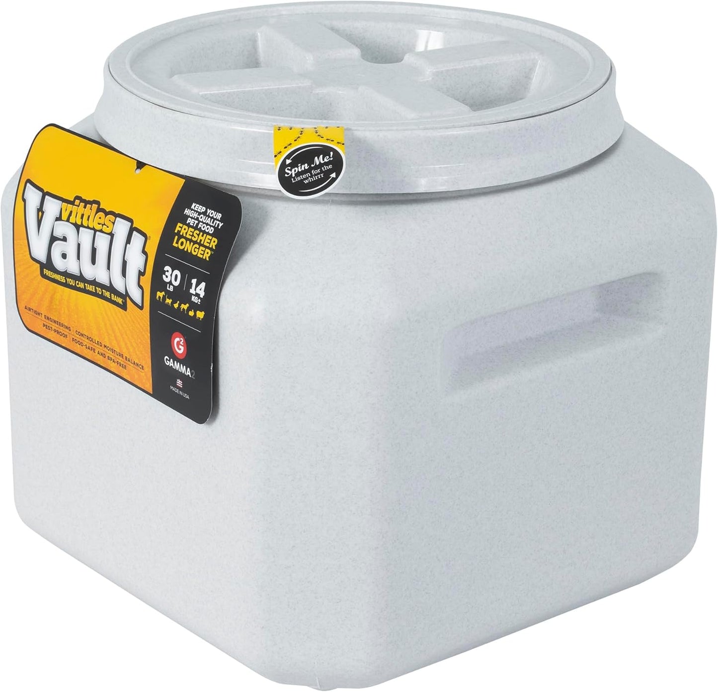 Vittles Vault Pet Food Storage Containers - Sealed Dog and Cat Food Storage Container, Fits up to 25Lbs, Made in the USA - [12"L X 13.75"H]