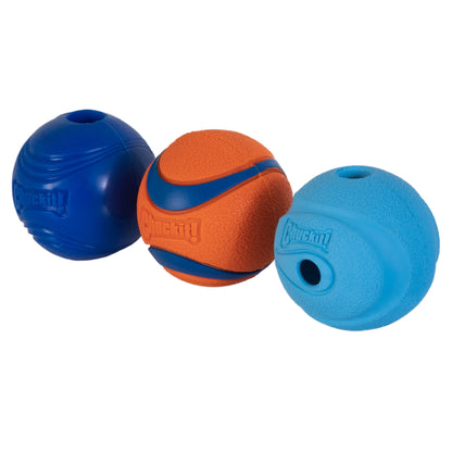 Fetch Medley Ball Set Rubber Dog Toys, Medium, Pack of 3, Assorted