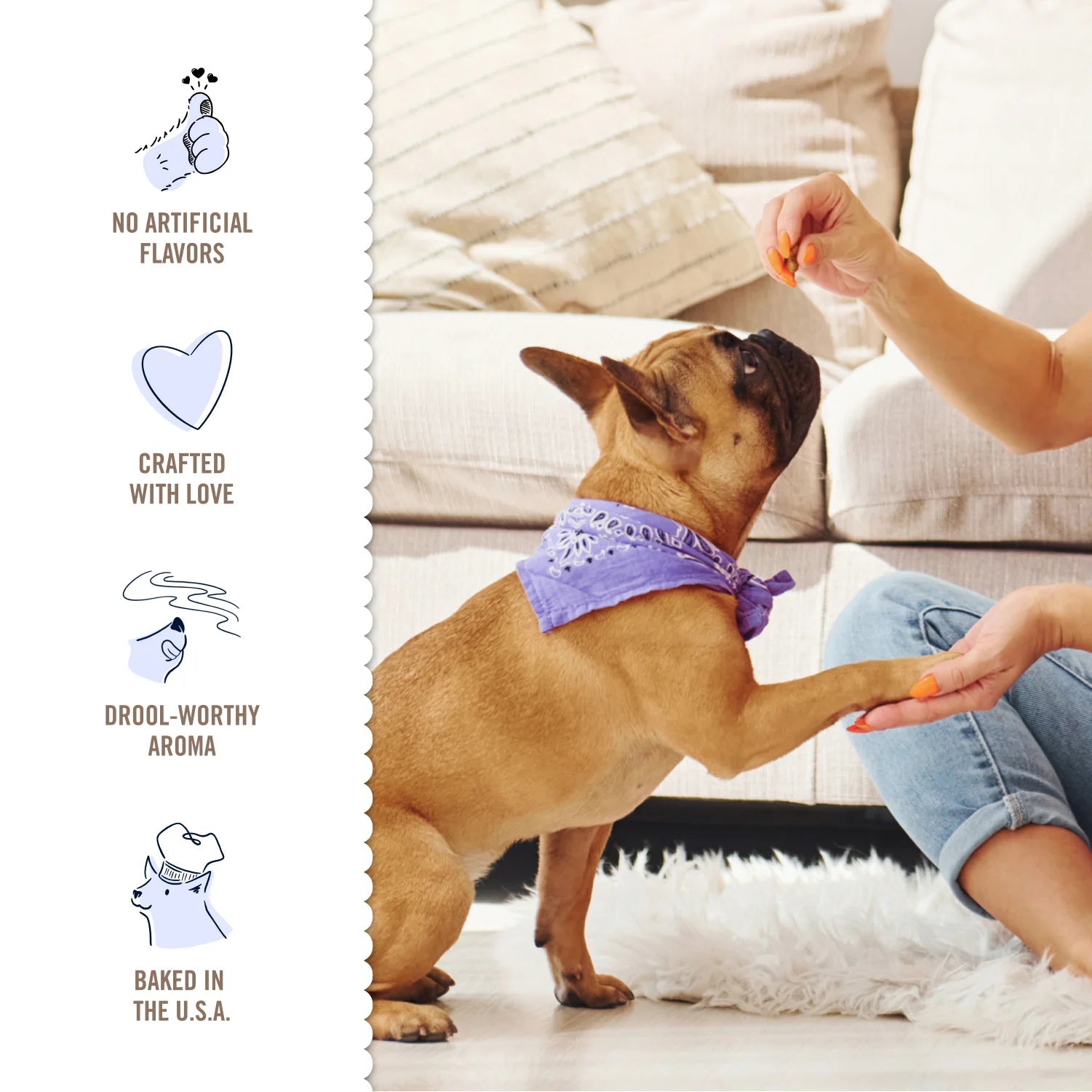 Cinnamutt Roll Crunch, Cinnamon Roll Flavored Crunchy Dog Treat, 25Oz