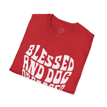 Blessed and Dog Obsessed Unisex Softstyle T-Shirt - Perfect Gift for Dog Lovers