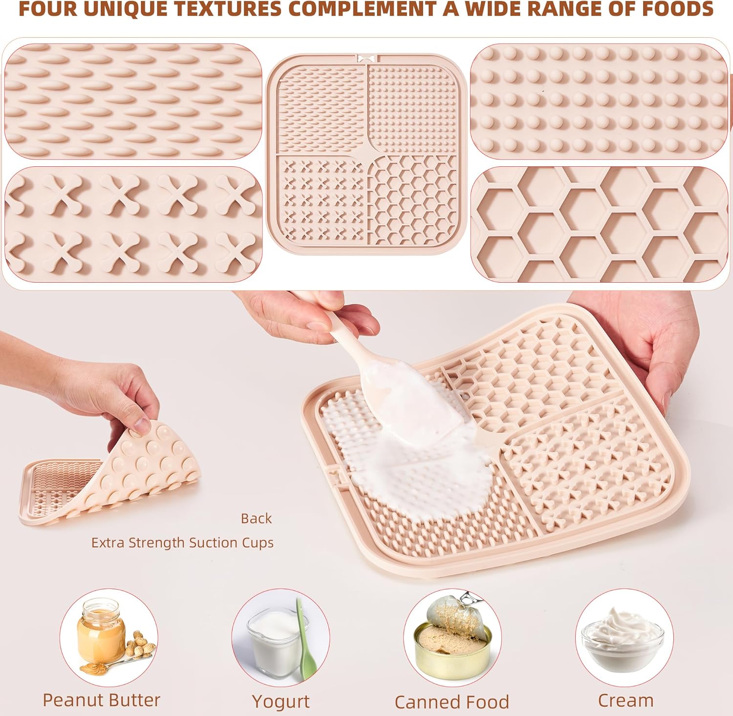 Premium Silicone Slow Feeder Dog Bowl & Lick Pad Set with Suction Cups – Includes Spatula & Training Clicker, Reduces Boredom & Anxiety, Ideal for Medium to Small Dogs & Cats -