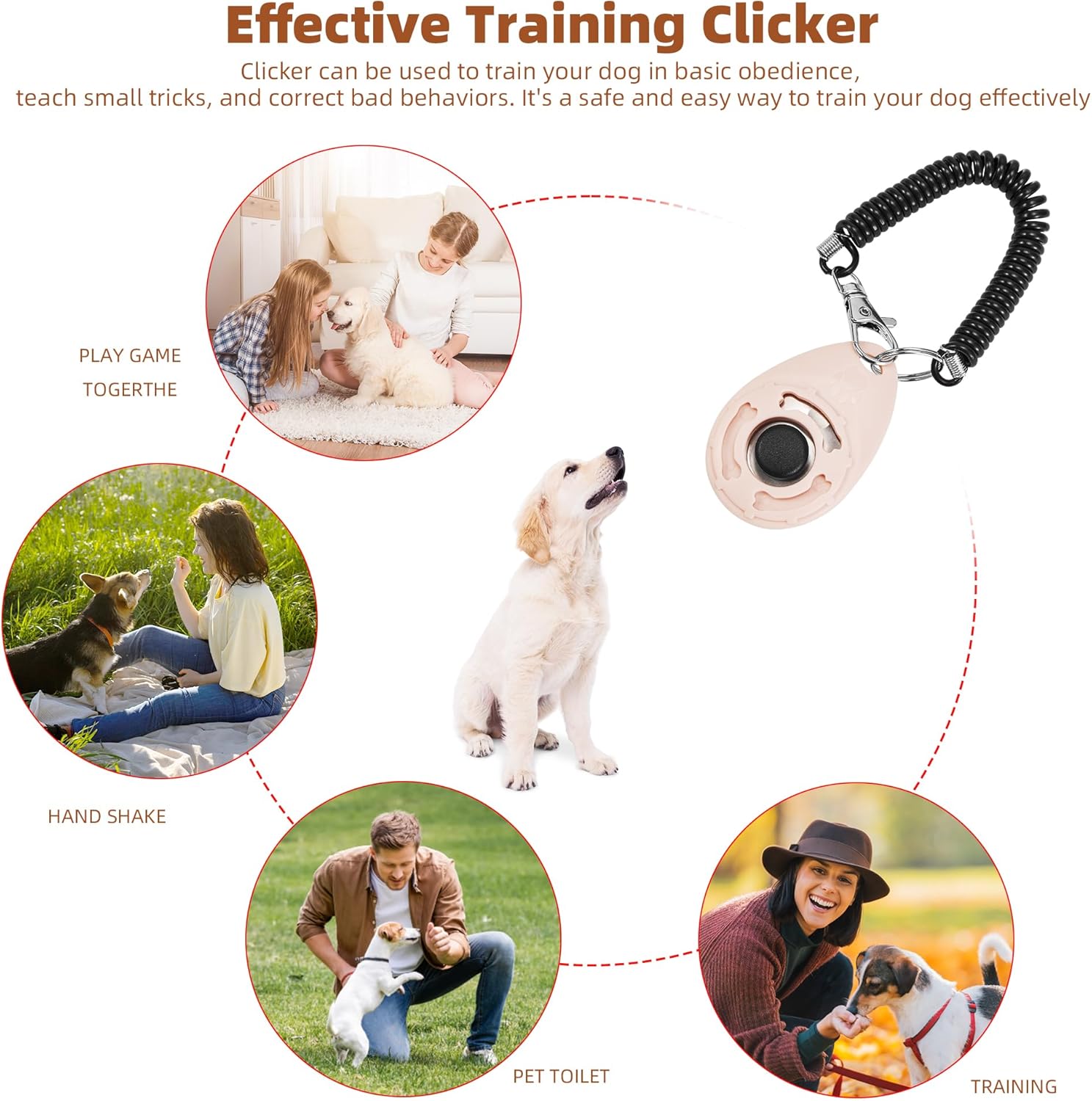 Premium Silicone Slow Feeder Dog Bowl & Lick Pad Set with Suction Cups – Includes Spatula & Training Clicker, Reduces Boredom & Anxiety, Ideal for Medium to Small Dogs & Cats -