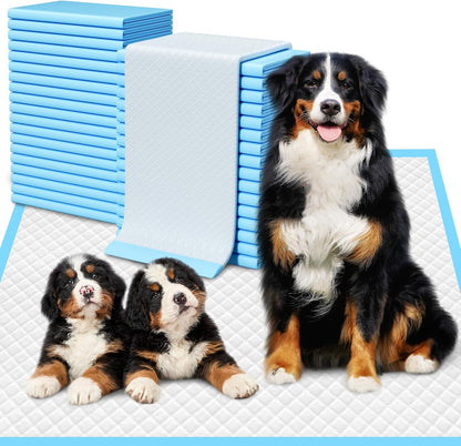60 Count Extra Large Dog Pee Pads 28" X 34", Super Absorbent X-Large Puppy Pads Disposable Dogs Training Pads, Quick Drying Leak-Proof Dog Potty Pads for Doggies Puppies Cats