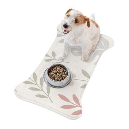 Floral Pet Feeding Mat - Stylish Design for Dogs and Cats