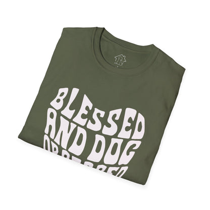 Blessed and Dog Obsessed Unisex Softstyle T-Shirt - Perfect Gift for Dog Lovers