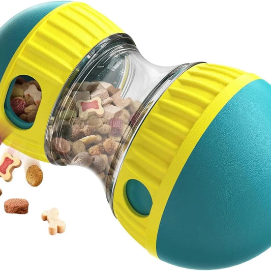 Dog Treat Dispenser, Adjustable Interactive Dog Enrichment Toys, Dog Food Puzzle Balls for Bored Puppies