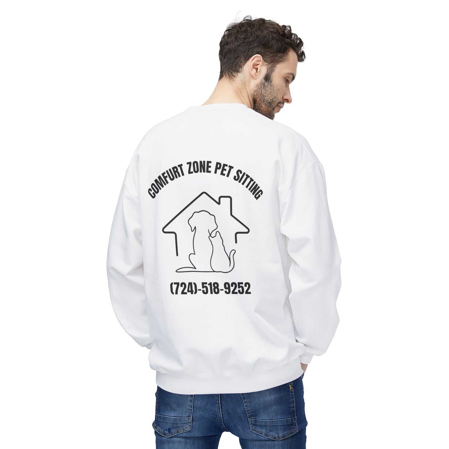 Funny Pet Lover Crewneck Sweatshirt - "I'm Only Talking To My Pets Today"