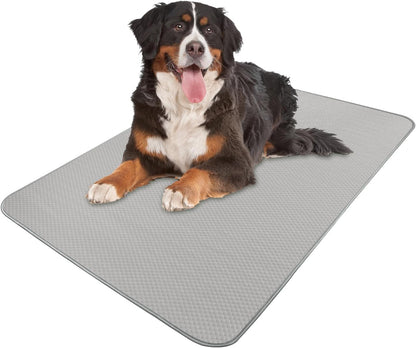 Summer Dog Cooling Mat Washable Ice Silk Self Cool Pad for Small Medium Large Dogs and Cats, Pet Sleeping Pad for Crate, Bed, Indoor & Outdoor Floor, Car Seats