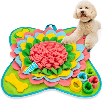 Snuffle Mat for Dogs Pet Treats Feeding Mat for Small/Medium Breed Dogs Non-Slip/Portable/Durable Interactive Dog Puzzle Toys Encourages Natural Foraging Skills (Rose Pink)