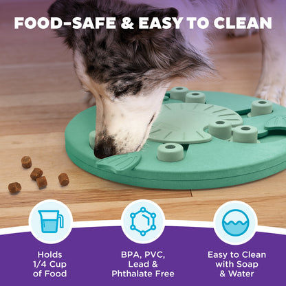 Nina Ottosson Dog Worker Treat Puzzle Enrichment Toy, Level 3 Advanced, Green