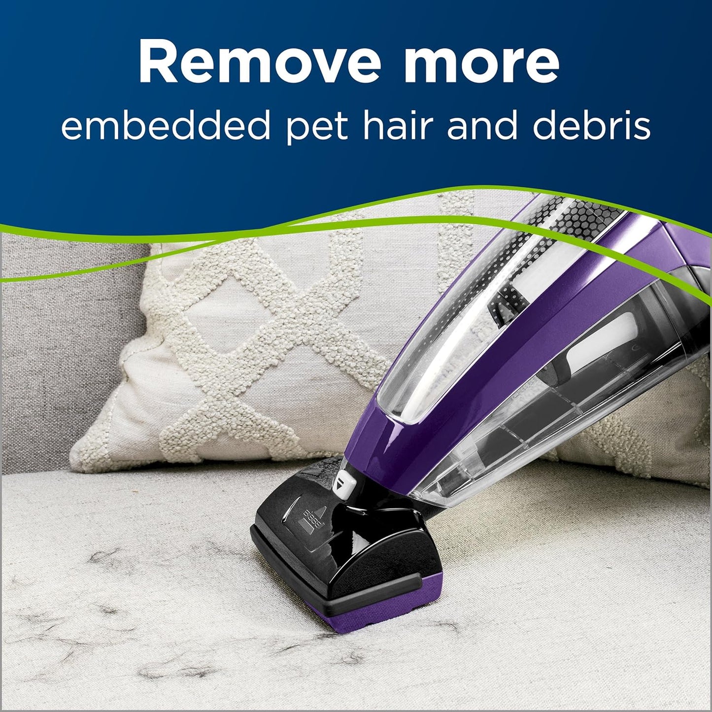 Pet Hair Eraser Lithium Ion Cordless Hand Vacuum, Purple