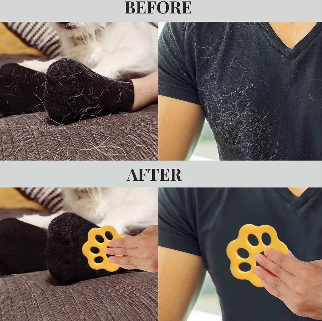 Pet Hair Remover for Laundry, 4 Pack - Reusable Dog & Cat Hair Remover Tool