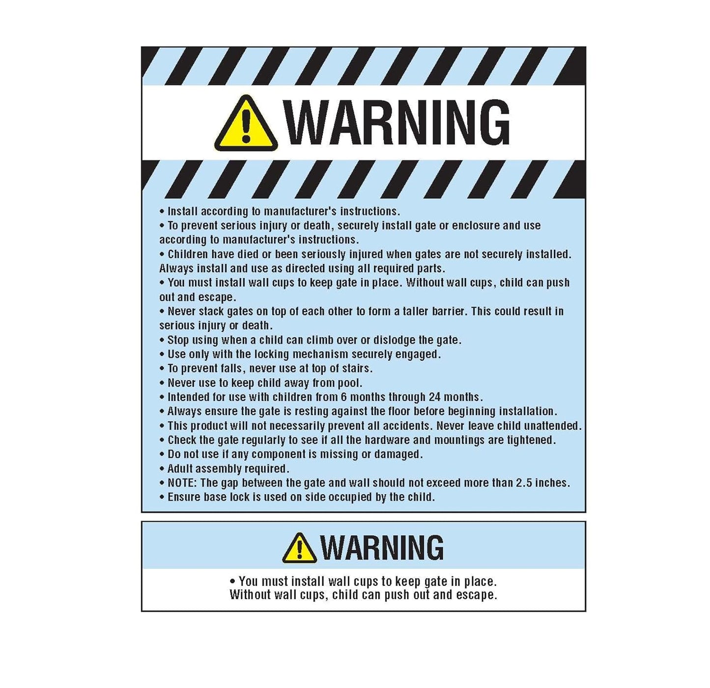 Easy Step Extra Tall Walk Thru Baby Gate, Bonus Kit, Includes 4-Inch Extension Kit, Pressure Mount Kit and Wall Cups and Mounting Kit, Black, 4 Count (Pack of 1)