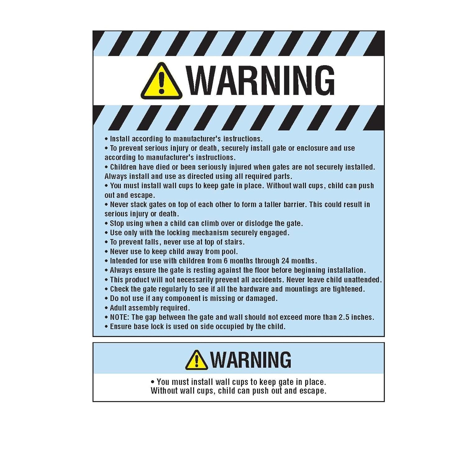 Easy Step Extra Tall Walk Thru Baby Gate, Bonus Kit, Includes 4-Inch Extension Kit, Pressure Mount Kit and Wall Cups and Mounting Kit, Black, 4 Count (Pack of 1)