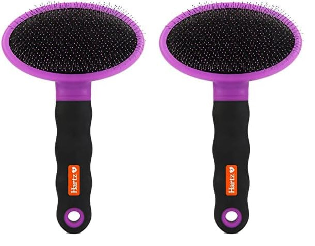 , Groomer'S Best Small Slicker Brush for Cats and Small Dogs, Black/Violet, 1 Count