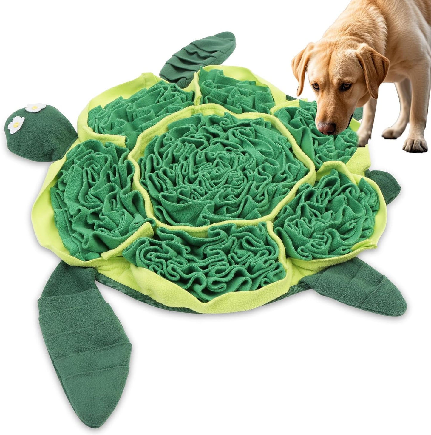 Snuffle Mat for Dogs Toys - Dog Toys to Keep Them Busy | Dog Puzzle Slow Feeder Treat Toy | Interactive Dog Toys and Dog Feeding Mats | Dog Lick Mat Enhancement (Green)
