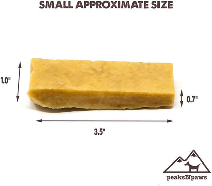 Yak Cheese Himalayan Dog Chews, High Protein, Natural Dog Treats Small Dogs, Lactose Free Chew Sticks for Aggressive Chewers, Long Lasting Pet Treat for Dogs under 15 Lbs, 9 Small Chews