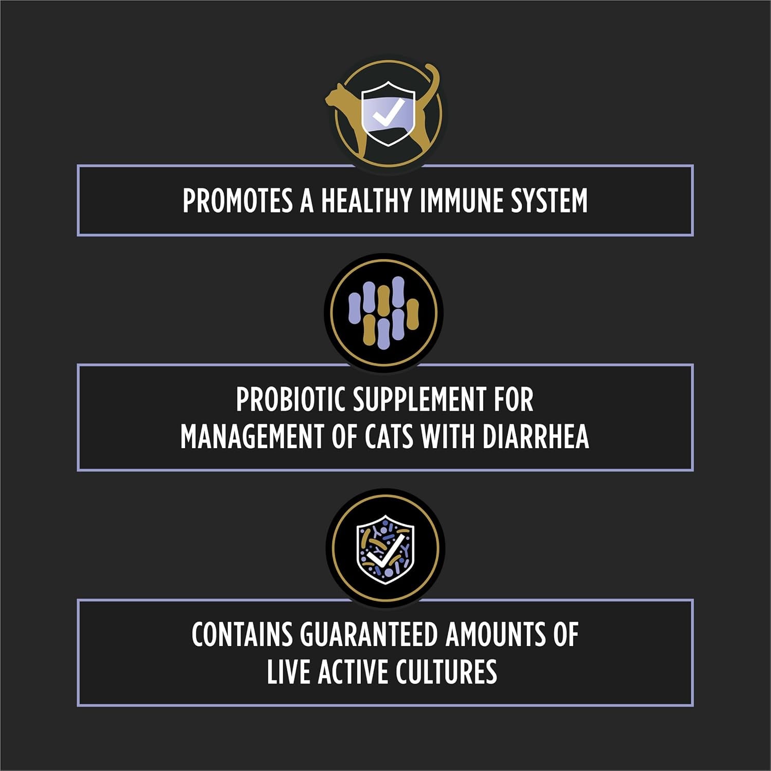 Purina Pro Plan Veterinary Supplements Fortiflora Cat Probiotic Supplement for Cats with Diarrhea - 30 Ct. Box