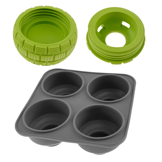 Frozen Dog Treat Ball Rubber Frozen Treat Dog Toys Slow Food Training Frozen Dog Treats Dispenser Interactive Frozen Dog Lick Treat Ball with Treat Tray Mold for Dogs Puppy