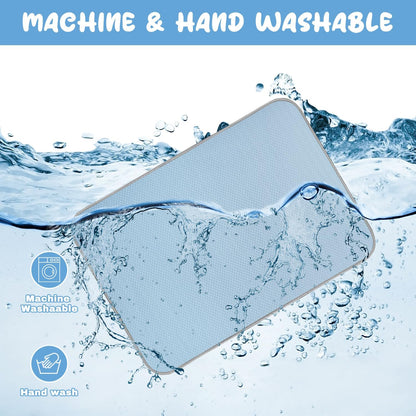 Summer Dog Cooling Mat Washable Ice Silk Self Cool Pad for Small Medium Large Dogs and Cats, Pet Sleeping Pad for Crate, Bed, Indoor & Outdoor Floor, Car Seats