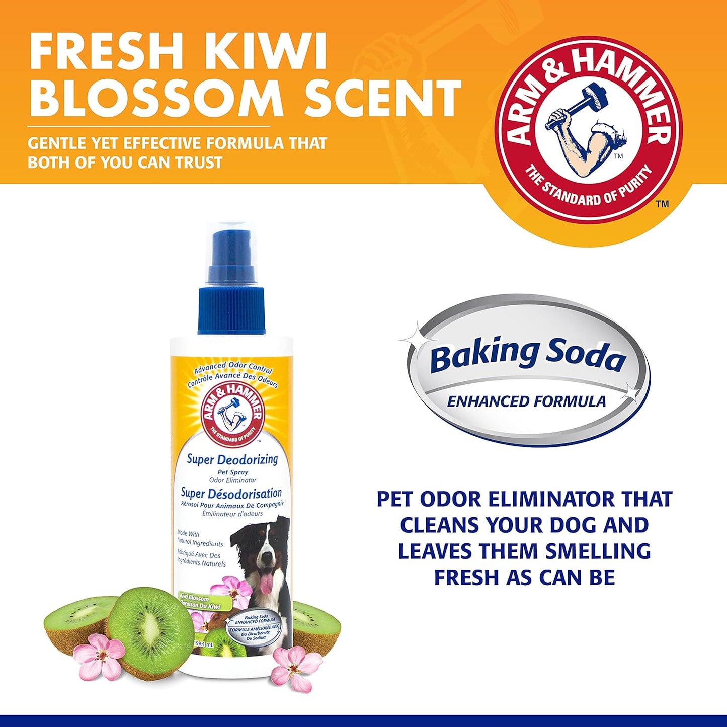 for Pets Super Deodorizing Spray for Dogs | Best Odor Eliminating Spray for All Dogs & Puppies | Fresh Kiwi Blossom Scent That Smells Great, 6.7 Ounces-1 Pack (FF9367)