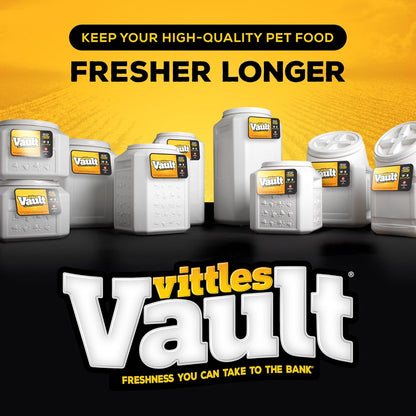 Vittles Vault Pet Food Storage Containers - Sealed Dog and Cat Food Storage Container, Fits up to 25Lbs, Made in the USA - [12"L X 13.75"H]