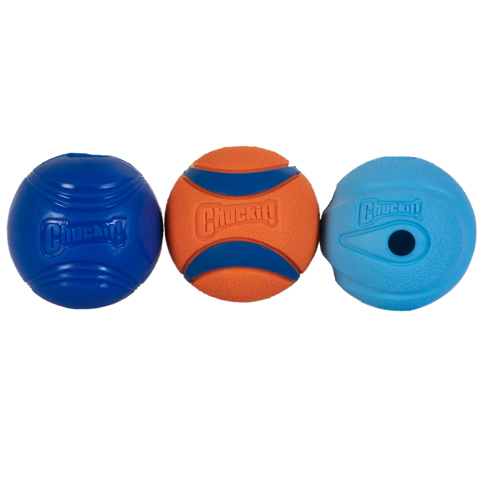 Fetch Medley Ball Set Rubber Dog Toys, Medium, Pack of 3, Assorted