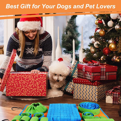 Snuffle Mat for Dogs, Interactive Dog Puzzle Toy for Boredom and Mental Stimulation, Enrichment Feeding Game Sniff Mat Helps Slow Eating and Keep Busy